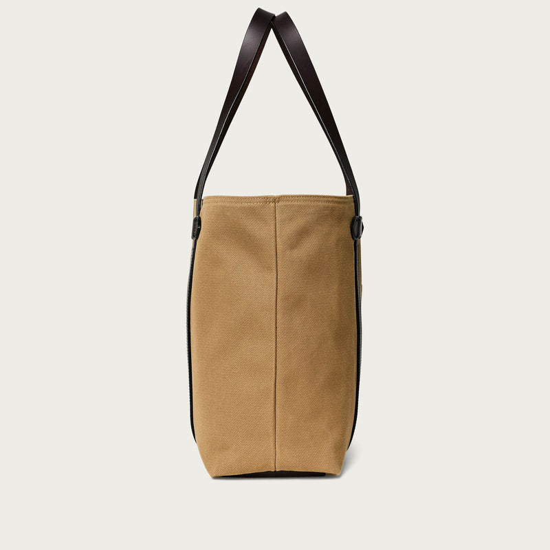 Rugged twill large open tote bag by Filson | Tan (Beige)