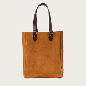 Sac tote bag ouvert en daim par Filson | Saddle brown (Brown)