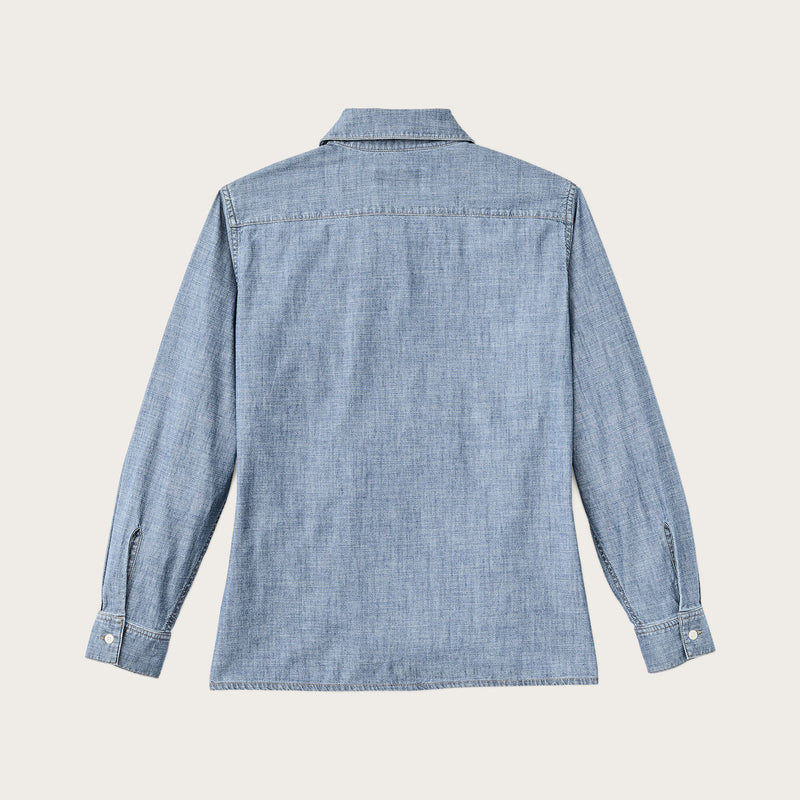 Women’s chambray shirt von Filson | Light indigo chambray (Blue)