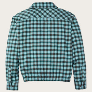 Chemise femme ourlet froncé par Filson | Blue / navy plaid (Blue)