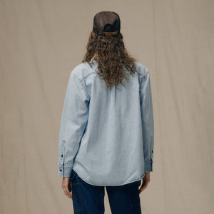 Chemise de travail femme en denim par Filson | Light indigo (Blue)