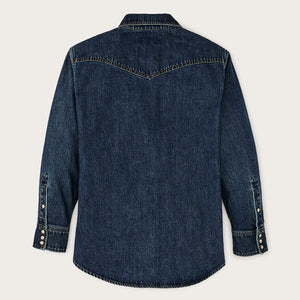 Camicia western in denim da donna di Filson | Medium indigo (Blue)