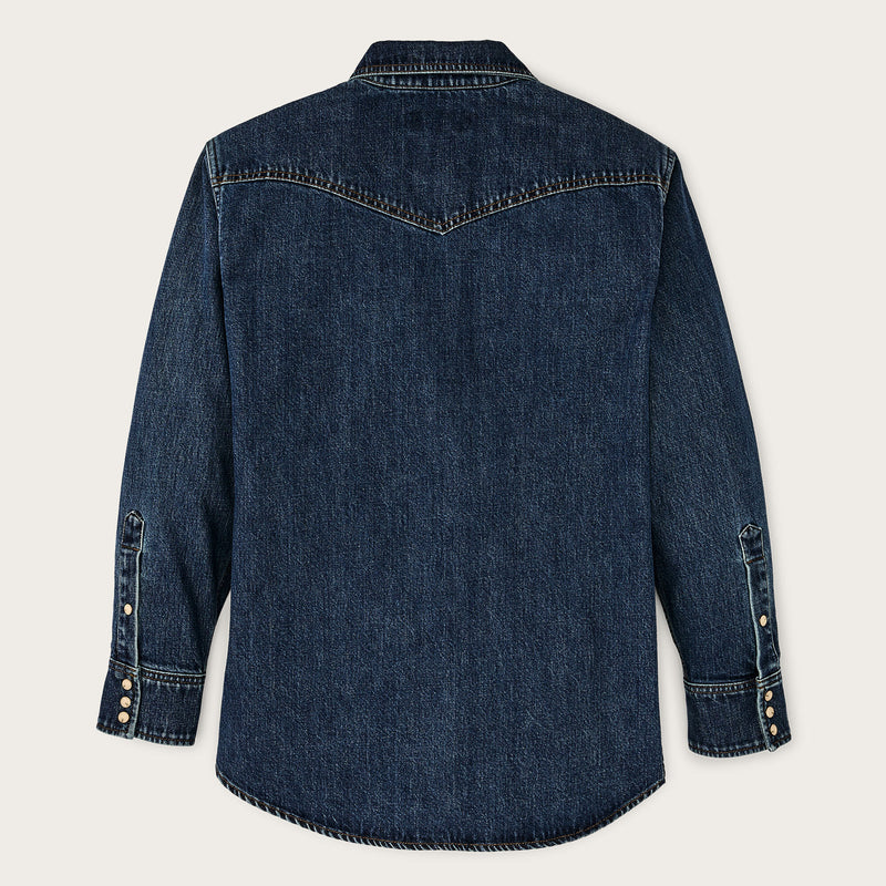 Camicia western in denim da donna di Filson | Medium indigo (Blue)