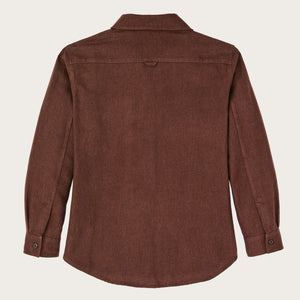 The women’s rangeland flannel shirt by Filson | Chestnut heather (Brown)