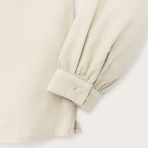 Women's long sleeve twill camp shirt von Filson | Cream (White)
