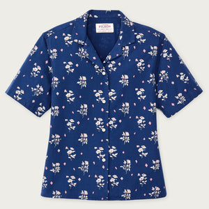 Women's camp shirt von Filson | Indigo / floral (Blue)