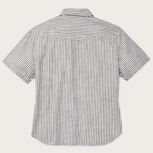 Women's short sleeve chambray western shirt von Filson | Indigo / natural (Gray)