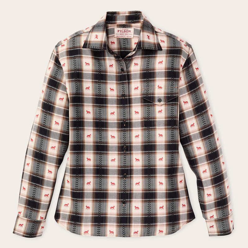 Women's ranch shirt by Filson | Cream print (Multicolor)