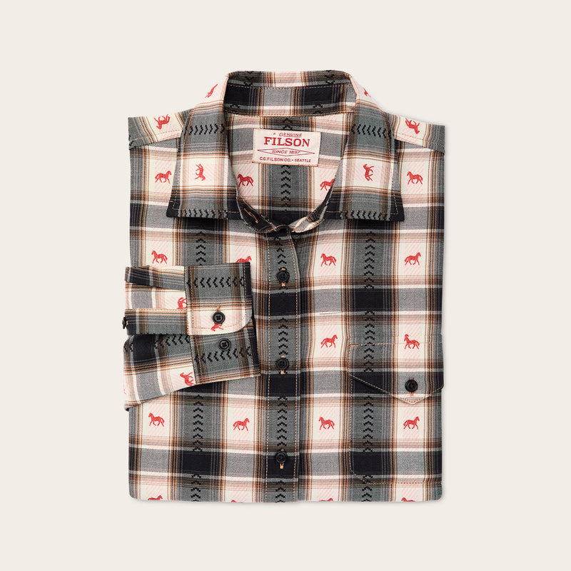 Women's ranch shirt by Filson | Cream print (Multicolor)