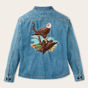 Women's embroidered denim shirt von Filson | Vintage indigo (Blue)
