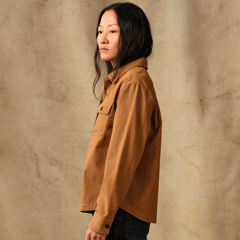 Women's denim shirt by Filson | Harvest tan (Brown)