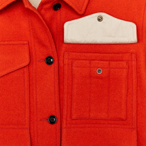 Women's mackinaw wool cruiser jacket von Filson | Flame (Orange)