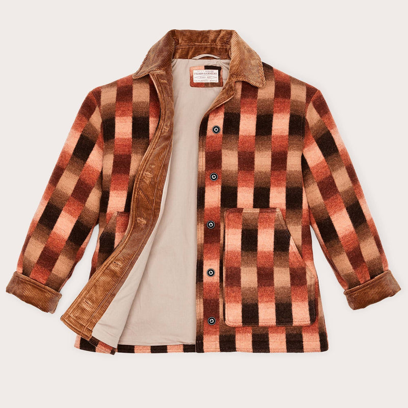 Women's blanket wool barn coat di Filson | Sunset ombre pl (Multicolor)