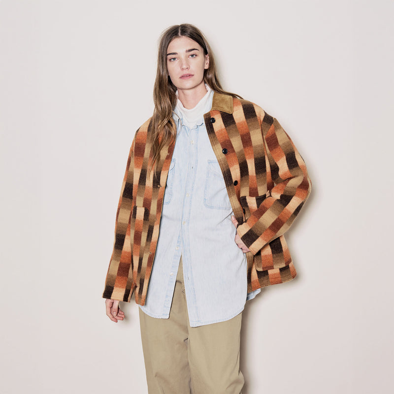 Women's blanket wool barn coat di Filson | Sunset ombre pl (Multicolor)