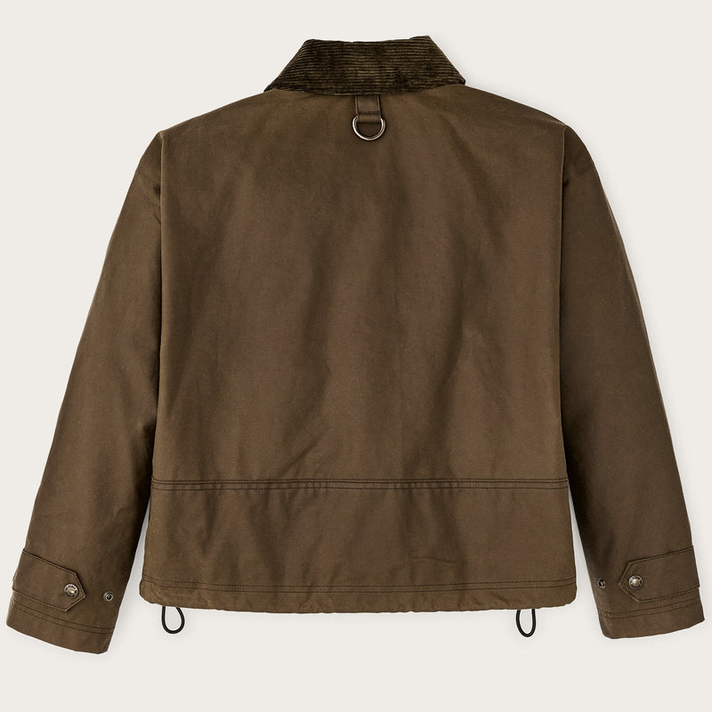 Women's shelter cloth short work jacket by Filson | Dark tan (Beige)