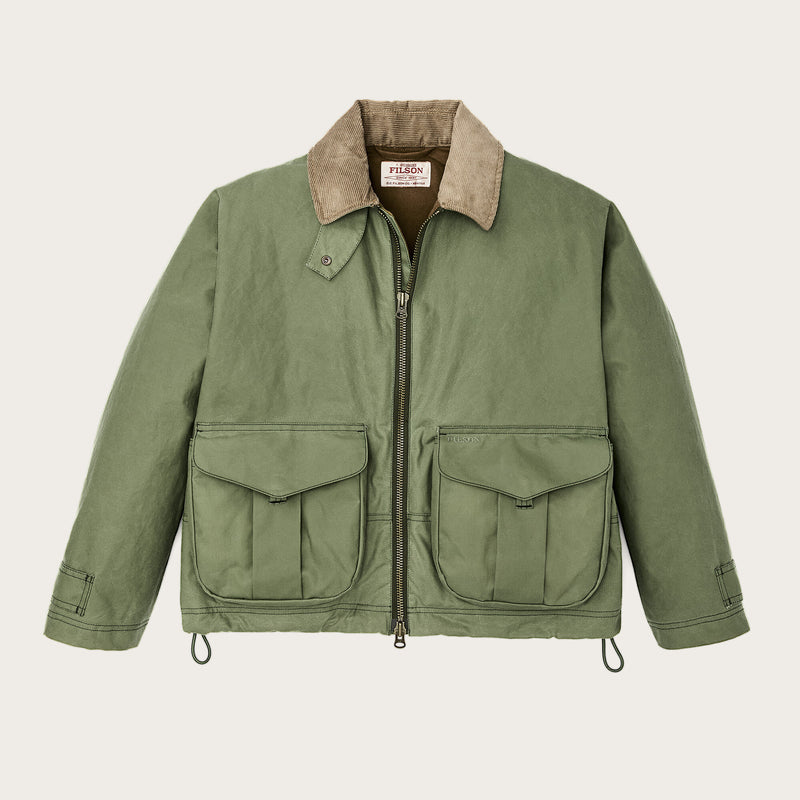 Women's shelter cloth short work jacket by Filson | Sage olive (Green)