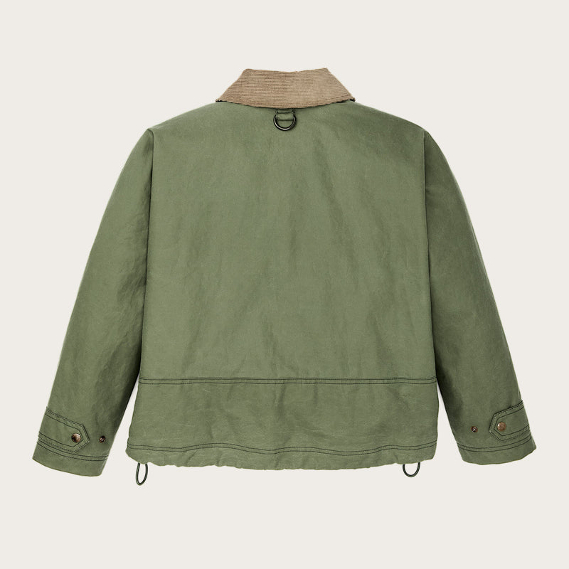 Women's shelter cloth short work jacket by Filson | Sage olive (Green)