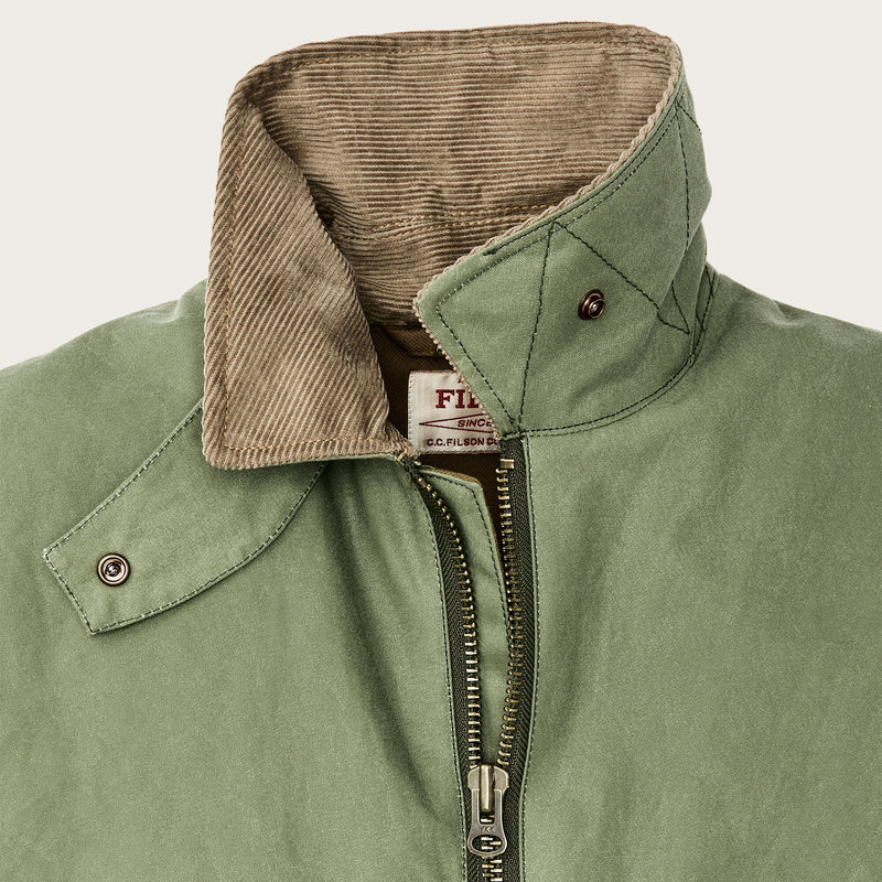 Women's shelter cloth short work jacket by Filson | Sage olive (Green)