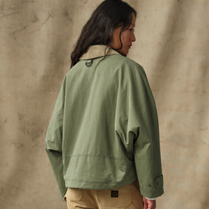Women's shelter cloth short work jacket by Filson | Sage olive (Green)