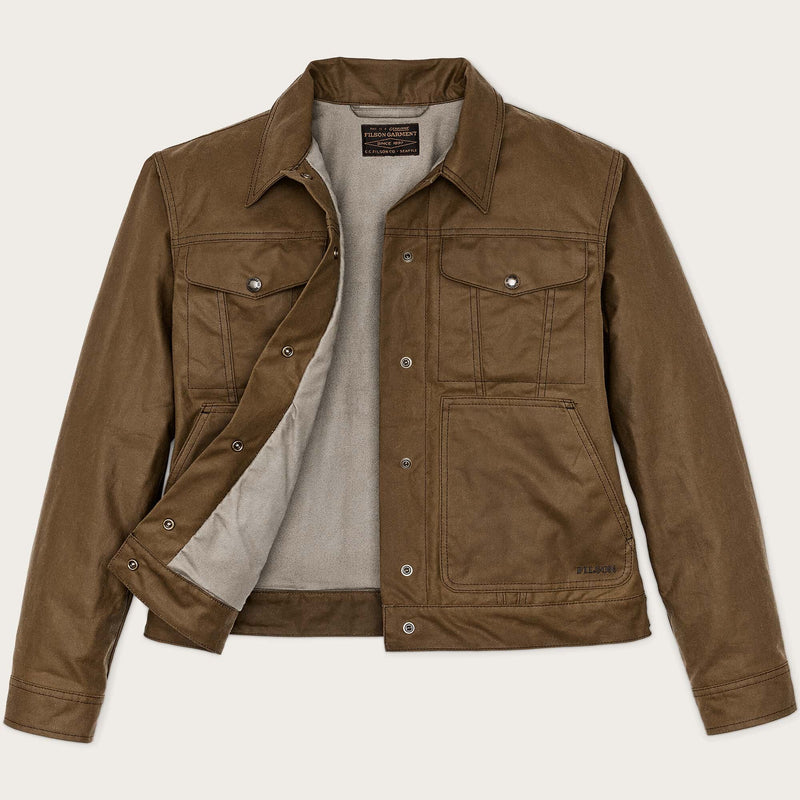 Women's short lined cruiser jacket di Filson | Dark tan (Beige)