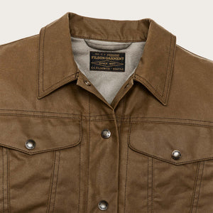 Women's short lined cruiser jacket di Filson | Dark tan (Beige)