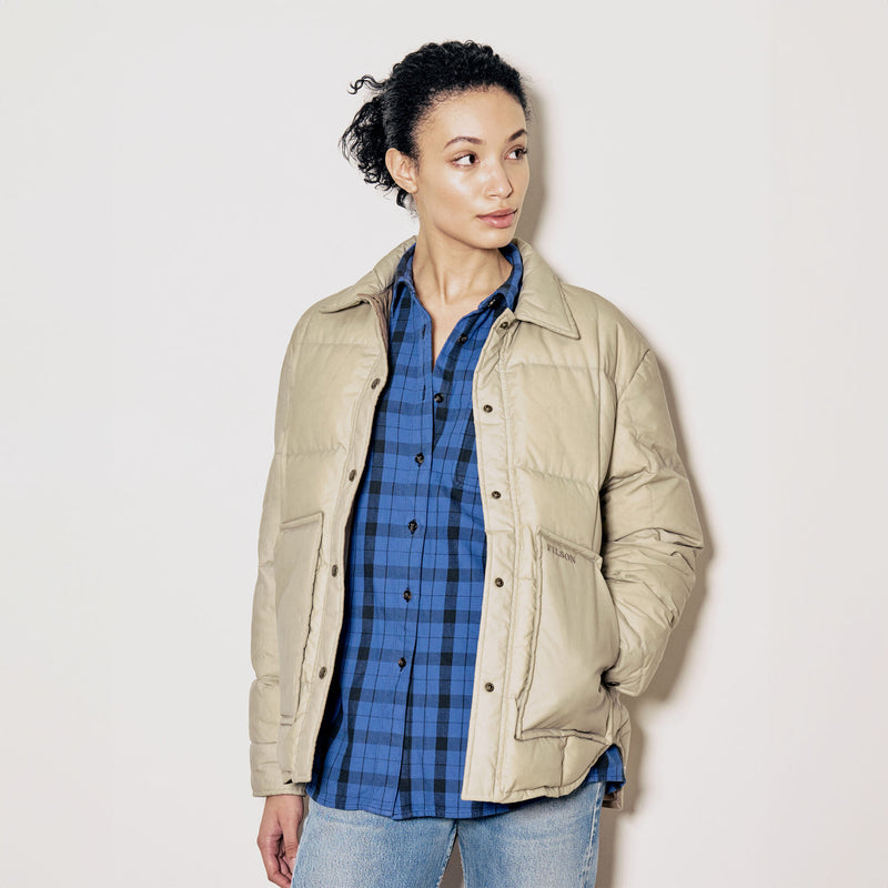 Women's waxed down barn coat von Filson | Light tan (Beige)