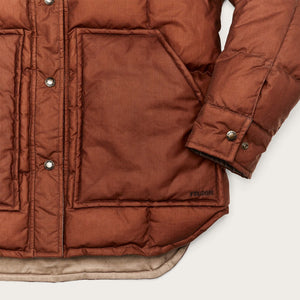 Women's waxed down barn coat by Filson | Madder root (Brown)