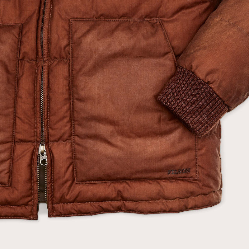 Women's waxed down jacket von Filson | Madder root (Brown)