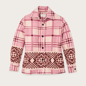 Women's blanket wool overshirt von Filson | Flower blanket (Pink)