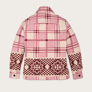 Women's blanket wool overshirt von Filson | Flower blanket (Pink)