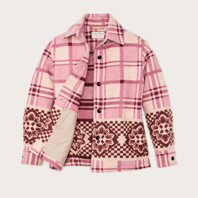 Women's blanket wool overshirt von Filson | Flower blanket (Pink)