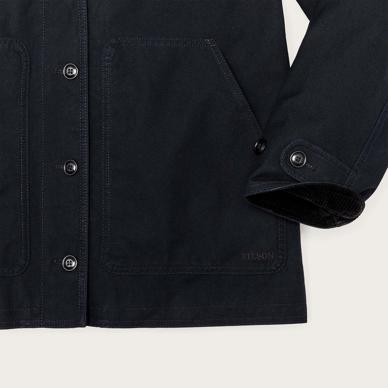 Women's dry tin cloth barn coat di Filson | Navy (Blue)