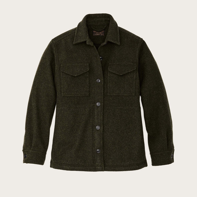 Women's seattle wool jac-shirt von Filson | Forest green (Green)