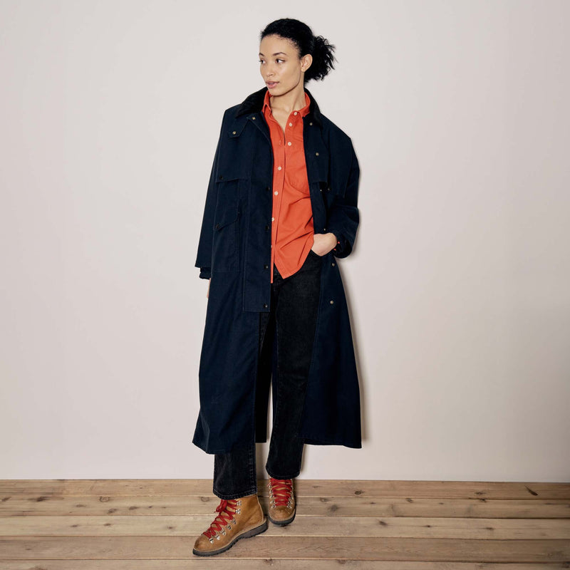 Women's dry tin duster coat von Filson | Navy (Blue)