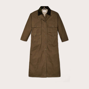 Women's dry tin duster coat von Filson | Marsh olive (Green)