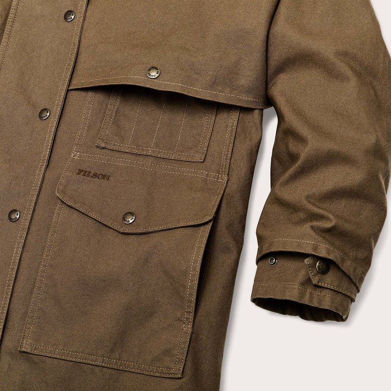 Women's dry tin duster coat von Filson | Marsh olive (Green)