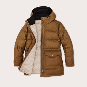 Women's waxed down parka von Filson | Dark tandark t (Brown)