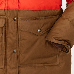 Women's waxed down parka von Filson | Campfiredark t (Orange)