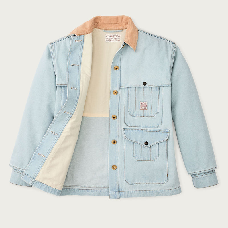 Women's 9-oz. denim cruiser di Filson | Sun bleach (Blue)