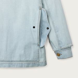 Women's 9-oz. denim cruiser di Filson | Sun bleach (Blue)