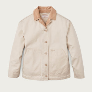 Women's canvas barn coat von Filson | Feather grey (White)