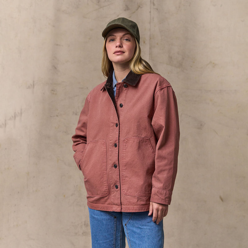 Women's canvas barn coat von Filson | Mahogany (Pink)