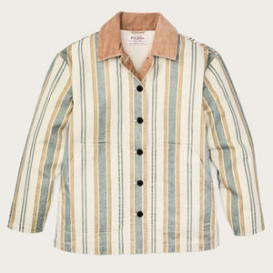 Women's canvas barn coat by Filson | Natural / yellow (Beige)
