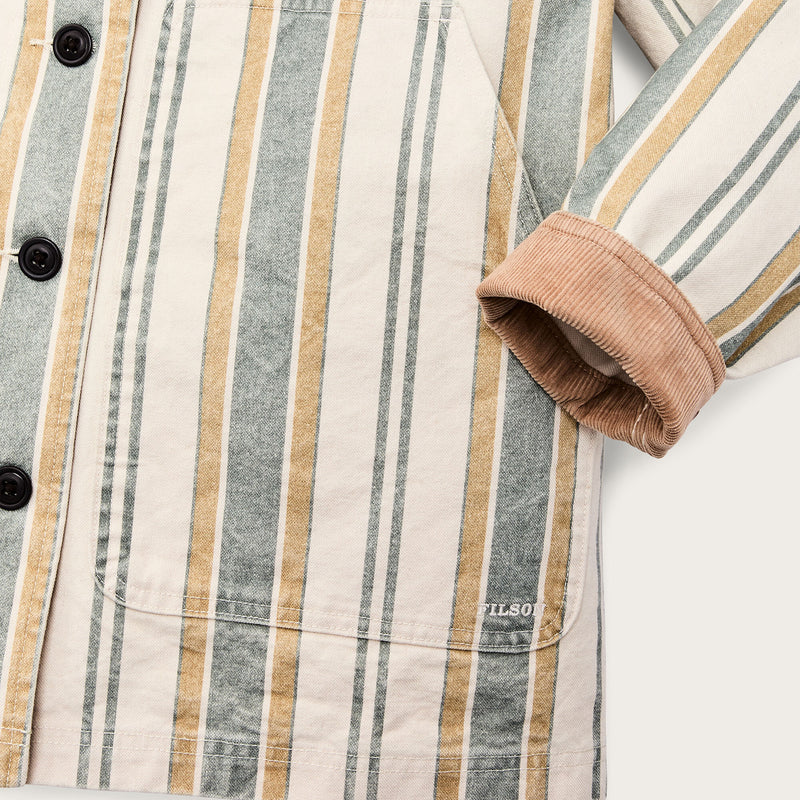 Women's canvas barn coat by Filson | Natural / yellow (Beige)