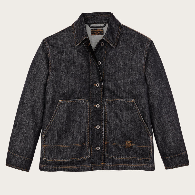 Giacca da campagna in denim da donna di Filson | Rinse black (Gray)