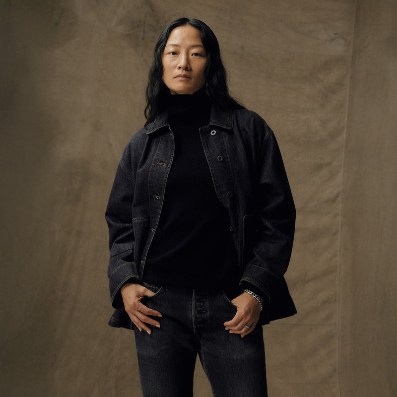Giacca da campagna in denim da donna di Filson | Rinse black (Gray)