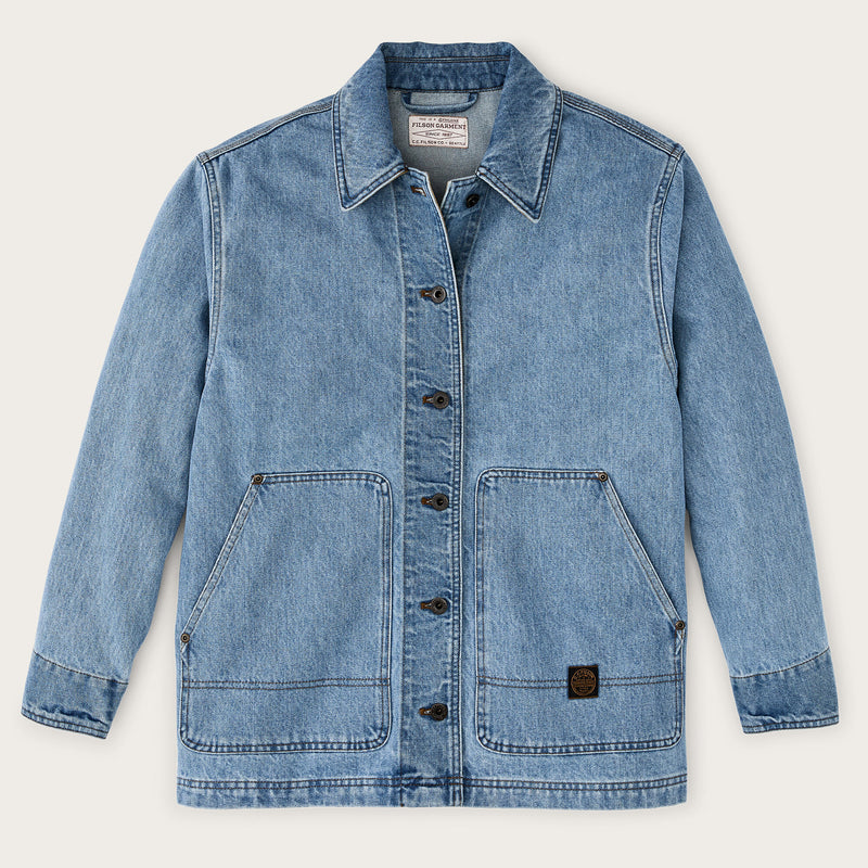 Denim barn jacket für damen von Filson | Stone wash (Blue)
