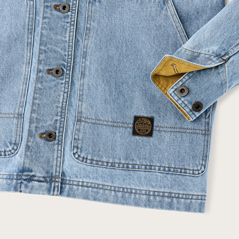 Denim barn jacket für damen von Filson | Stone wash (Blue)