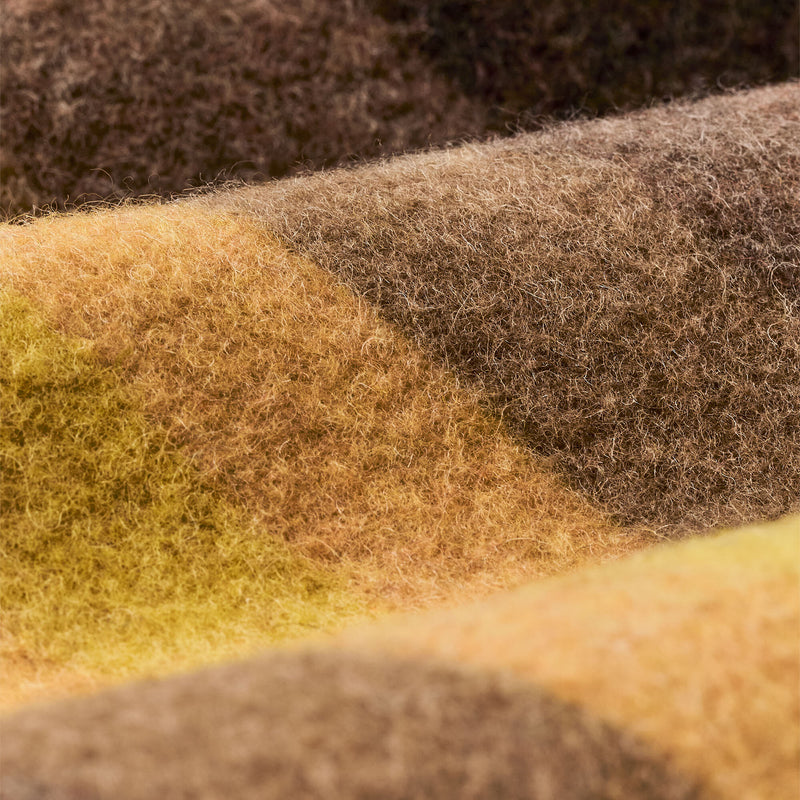 Women’s kodiak shawl collar coat by Filson | Brown / yellow strip (Brown)