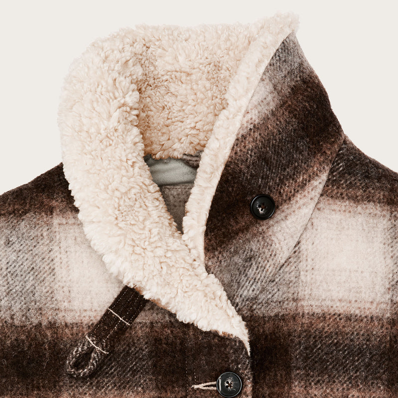 Kodiak shawl collar coat für damen von Filson | Cream / brown shadow (Beige)